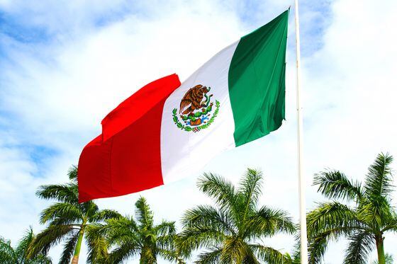 Bandera de México (Shutterstock)