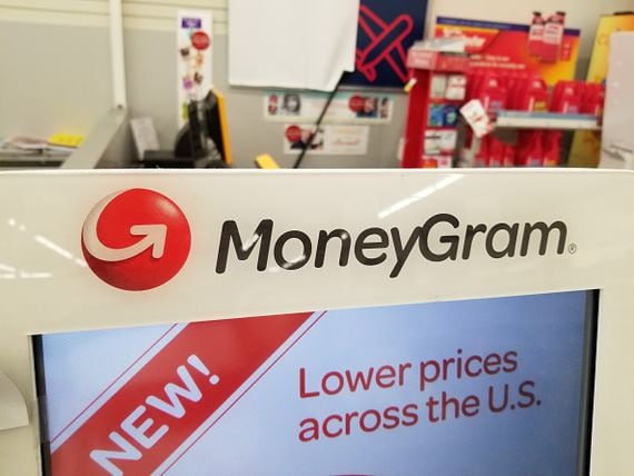 MoneyGram money transfer kiosk in a retail setting, San Ramon, California, March 26, 2019. (Photo by Smith Collection/Gado/Getty Images)