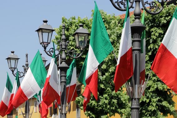 italian flags
