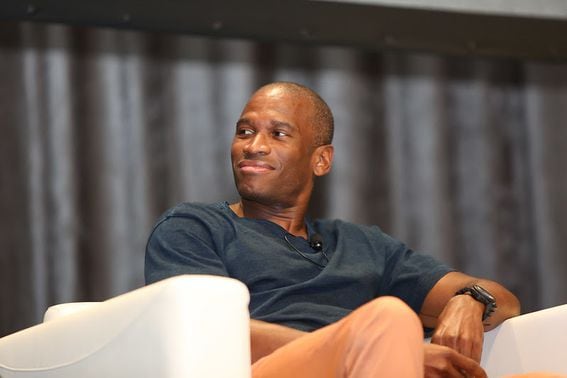 Arthur Hayes, then-CEO of BitMEX, speaks at CoinDesk's Consensus 2018.