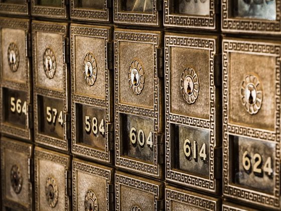 CDCROP: Rows of mailboxes (Unsplash)