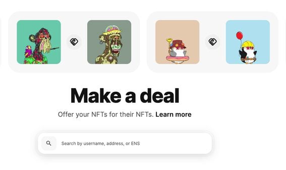 Deals screenshot (OpenSea.io)
