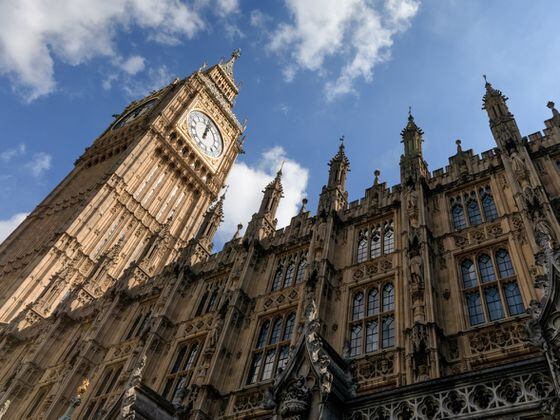The U.K. Parliament's building in London (Drop of Light/Shutterstock)