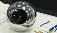 The worldcoin orb. (Danny Nelson/CoinDesk)