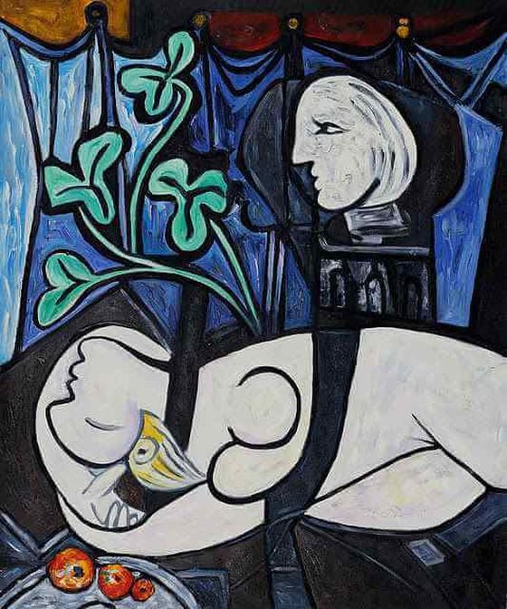 Pablo Picasso, "Nude, Green Leaves and Bust" 
