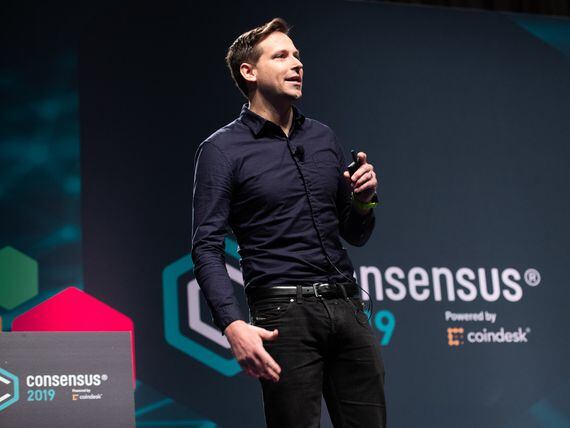 Kaleido CEO Steve Cerveny speaks at Consensus 2019. (CoinDesk archives)
