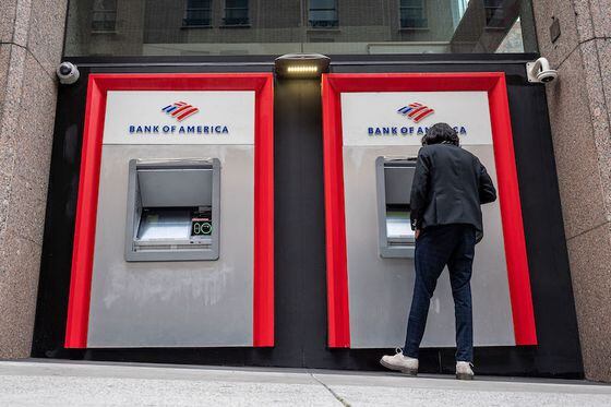 BofA ATMs (David Paul Morris/Bloomberg via Getty Images)