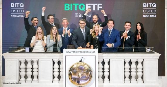 Bitwise celebrates its listing of the BITQ "Industry Innovators" index.