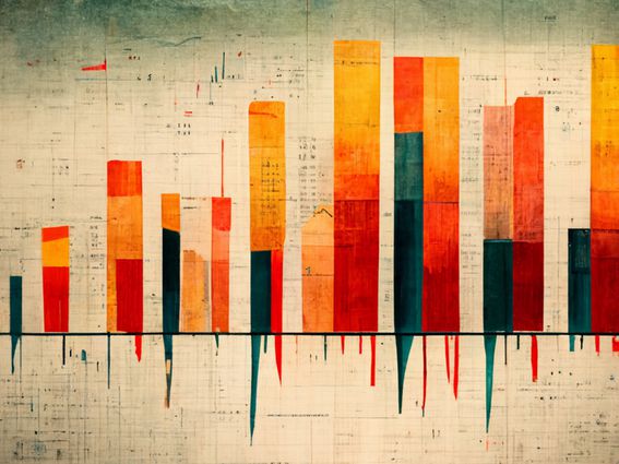 CDCROP: AI Artwork Charts Graphs Indices Market (Midjourney/CoinDesk)