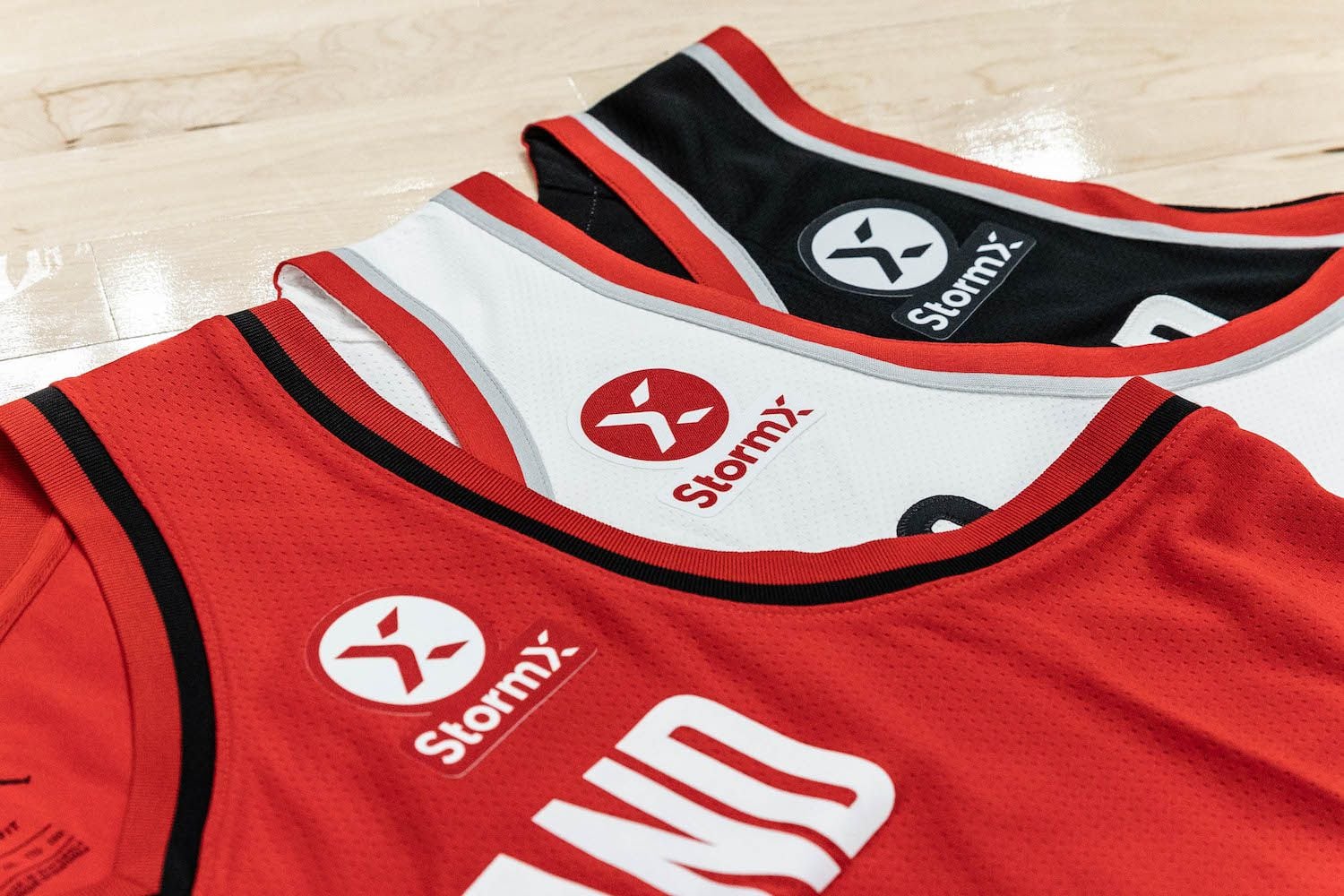 StormX patches will adorn Blazers jerseys starting next season.