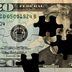 CDCROP: US Currency Puzzle with Missing Pieces, Part of Finance Solution (Getty Images)