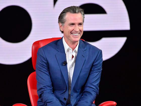 CDCROP: Governor of California Gavin Newsom speaks onstage during Vox Media's 2022 Code Conference (Getty Images)
