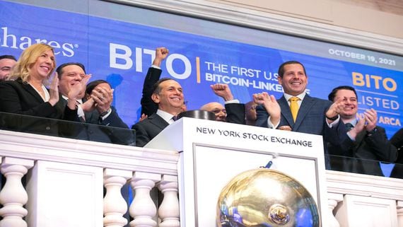 Bitcoin Hits 6-Month High as First US Bitcoin Futures ETF 'BITO' Starts Trading on NYSE