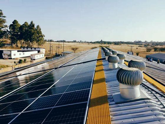 Nhimbe Fresh's new solar panels.