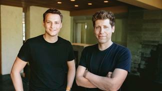 Worldcoin co-founders Alex Blania and Sam Altman (Marc Olivier/Worldcoin)