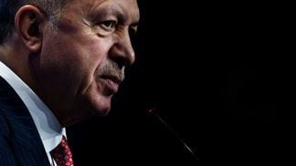 Turkish President Recep Tayyip Erdogan, who has held power for nearly twenty years. Erdogan has cut interest rates despite high inflation, in a short-term bid to prop up Turkey's economy (Antonio Masiello, Getty Images)