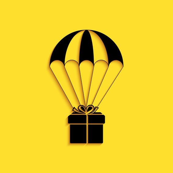 Crypto airdrop concept (Getty)