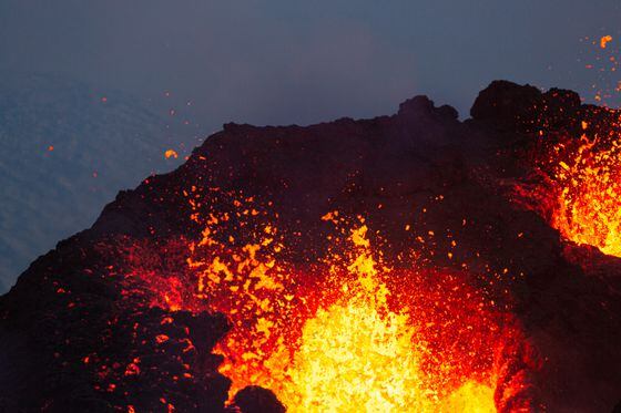 Iceland's famed Fagradalsfjall Volcano. The small nation's banks are also well known for their tendency to explode. (Sophia Groves/Getty Images)
