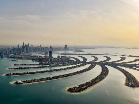 Helicopter View In Palm Juneirah Dubai