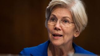 Sen. Elizabeth Warren is demanding to know what U.S. authorities are doing about Iranian crypto mining. (Kent Nishimura/Getty Images)