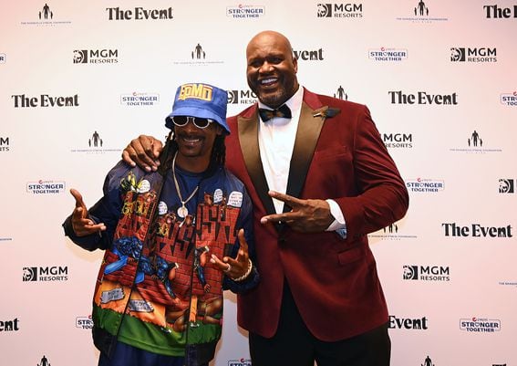 Rapper Snoop Dogg and former NBA player Shaquille O'Neal (Denise Truscello/Getty Images for RMG)