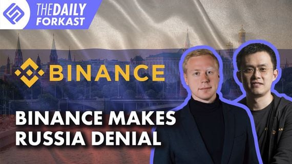 Binance Denies Russia Involvement; CoinDCX Talks Future Plans