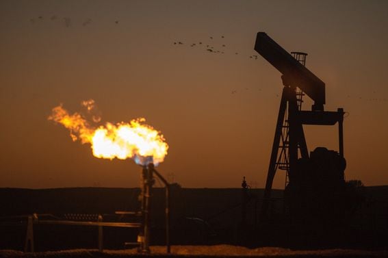 Gas flaring (Ken Cedeno/Corbis via Getty Images)