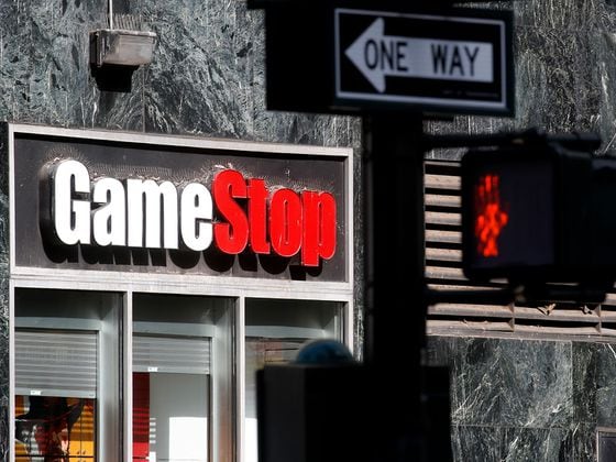 CDCROP: GameStop sign on GameStop at 6th Avenue on March 23, 2021 in New York. (John Smith/VIEWpress)
