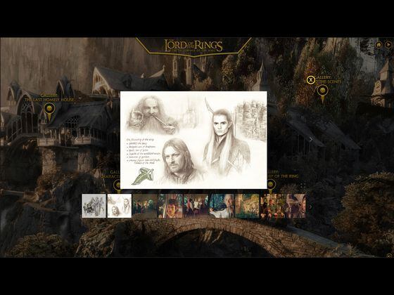 CDCROP: LOTR FOTR Lord of the Rings, Fellowship of the Ring: Rivendell Closeup Gallery (Warner Bros. Home Entertainment)