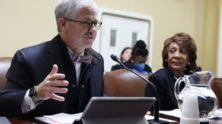 Reps. Patrick McHenry and Maxine Waters (Alex Wong/Getty Images)