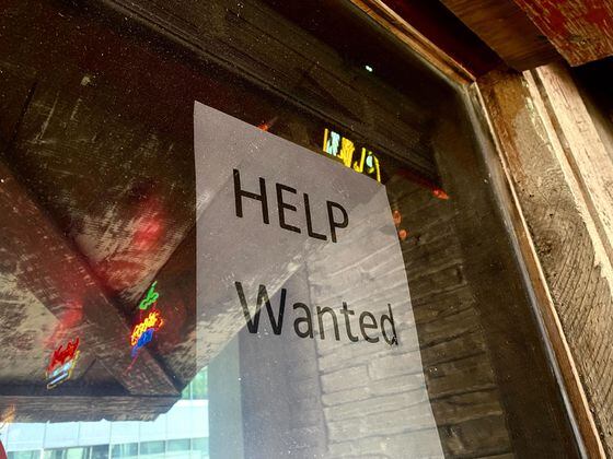 The job market remains hot with almost two jobs available for every person seeking employment. (CoinDesk/Helene Braun)