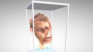 “The Lost Vitalik - Decentral Eyes 3d” by Coldie, available on SuperRare.