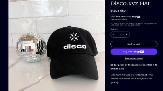 Disco.xyz hat (disco.xyz)