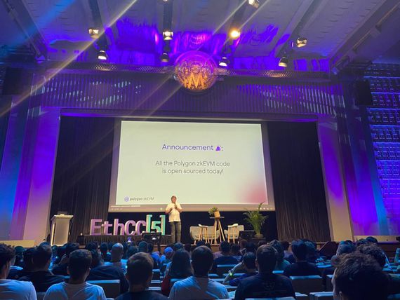 Ethereum community member Jordi Baylina speaks at the EthCC 2022 conference in Paris. (Lyllah Ledesma)
