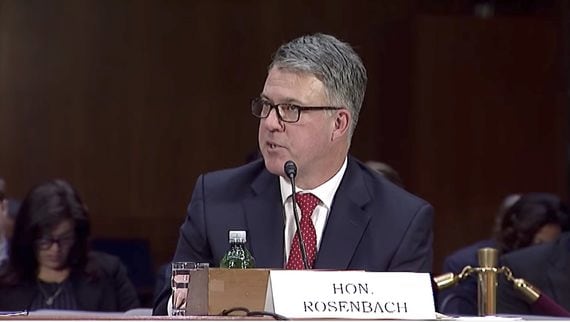 Eric Rosenbach during a discussion with Senate Committee on Commerce, Science, and Transportation