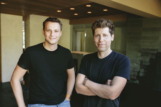 Worldcoin co-founders Alex Blania and Sam Altman