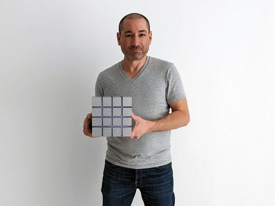 Ethereum co-founder, Anthony Di Iorio holding "The Cube." (Anthony Di Iorio)