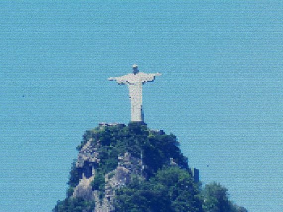 Christ the Redeemer statue, a prominent symbol of Rio de Janeiro. (Fernando Santos/Unsplash, modified by CoinDesk)