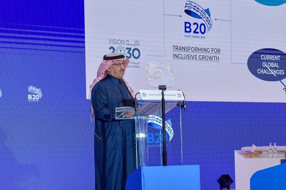 B20 Chair Yousef Al-Benyan said the passport could be especially helpful to small businesses recovering from COVID-19 economic slowdowns. (B20)