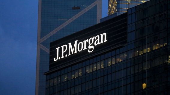HONG KONG; OCT 1: the jp morgan building in hong kong on 1 October 2017. JPMorgan is a U.S. multinational banking and financial services holding company headquartered in New York City