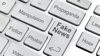 Fake news keyboard (Getty Images/Dazeley)