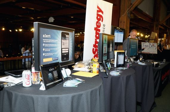MicroStrategy booth at TechCrunch Disrupt SF 2011 