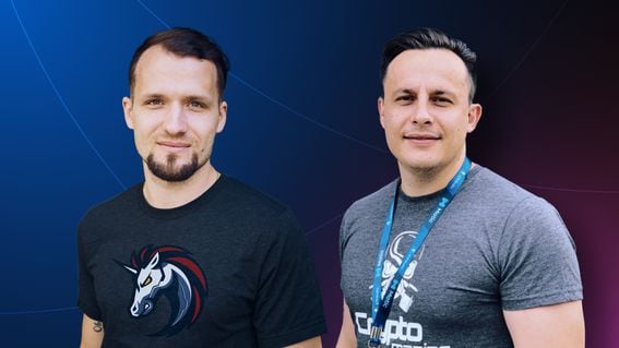 1inch co-founders Anton Bukov (left) and Sergej Kunz (1inch Network)