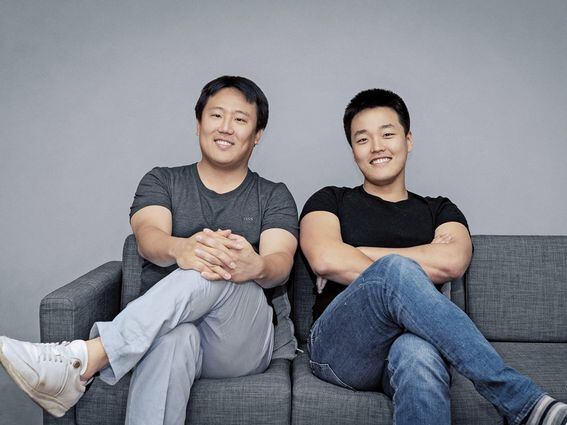 Terra co-founders Daniel Shin (left) and Do Kwon in happier days (Terraform Labs)