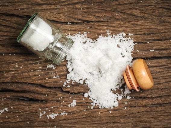 CDCROP: Salt shaker spilt spilled (Shutterstock)
