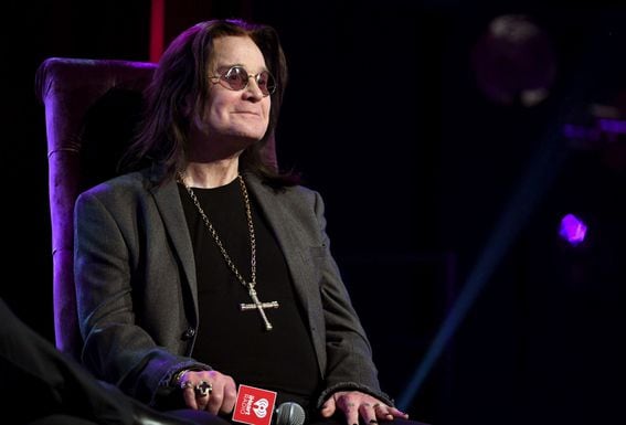 Ozzy Osbourne speaks onstage in 2020. (Kevin Winter/Getty Images for iHeartMedia)