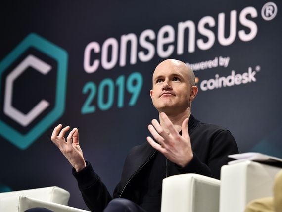 Coinbase founder and CEO Brian Armstrong attends Consensus 2019 (Steven Ferdman/Getty Images)