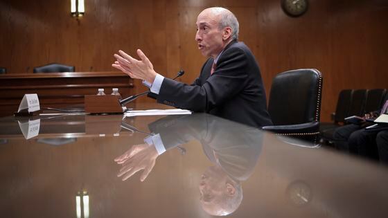 Lawmakers from both parties are urging U.S. Securities and Exchange Commission Chair Gary Gensler to move on approving a spot bitcoin ETF. (Win McNamee/Getty Images)