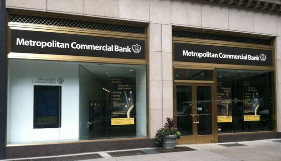 Metropolitan Commercial Bank image via Shutterstock