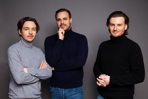 Bitpanda co-founders (left to right) Christian Trummer, Paul Klanschek and Eric Demuth.